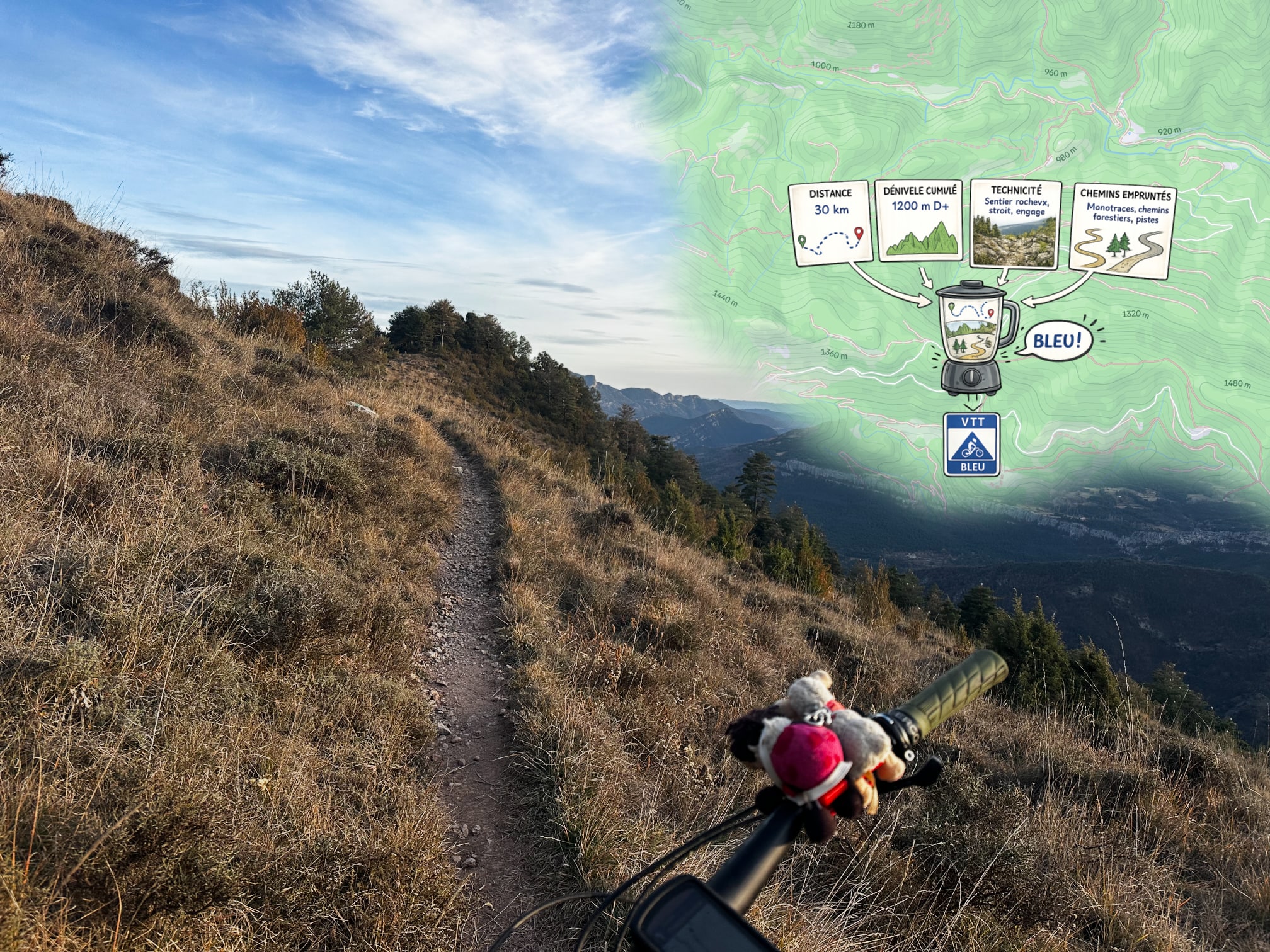 Préparer sa trace ou suivre un itinéraire VTT coté : même combat !
