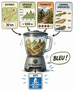 Le mixeur pour obtenir une cotation VTT